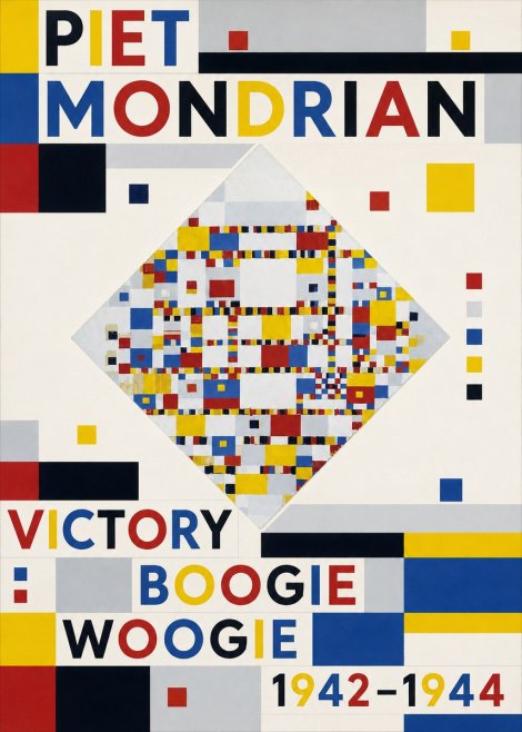 Piet Mondrian Victory Boogie Woogie No3 - Poster