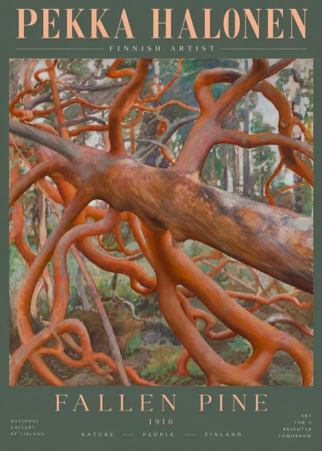 Pekka Halonen Fallen Pine No5 - Poster