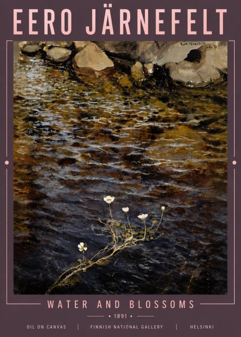 Eero Järnefelt Water and Blossoms No5 - Poster