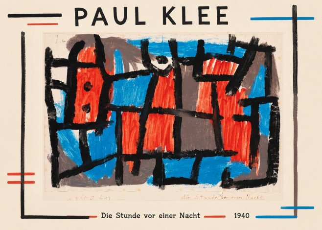 Paul Klee Die Stunde Vor Einer Nacht No1 - Poster