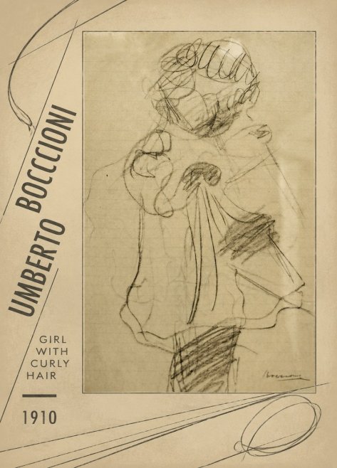 Umberto Boccioni Girl with Curly Hair No2 - Poster