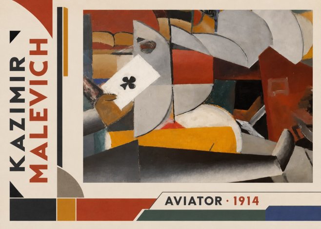 Kazimir Malevich Aviator No2 - Poster