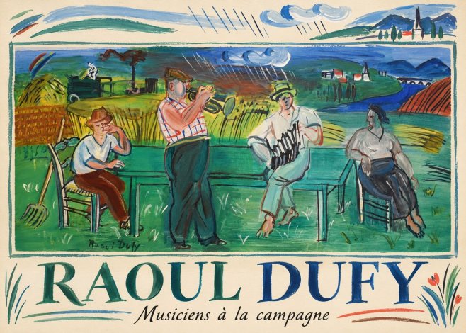 Raoul Dufy Musiciens À La Campagne No1 - Poster