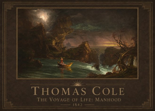 Thomas Cole The Voyage of Life: Manhood III No5 - Poster