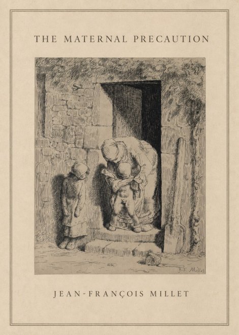 Jean-François Millet The Maternal Precaution No1 - Poster