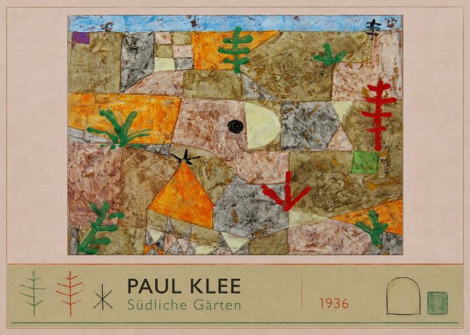 Paul Klee Südliche Gärten No2 - Poster