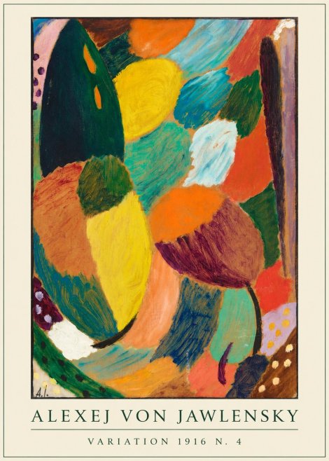 Alexej von Jawlensky Variation 1916 N.4 No4 - Poster