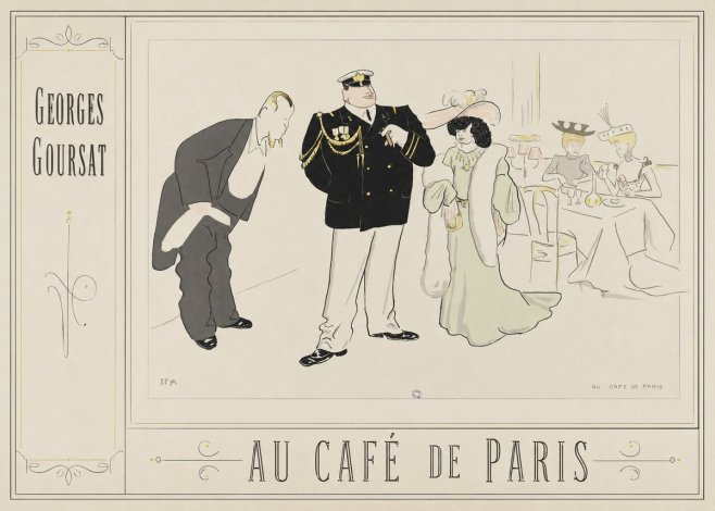 Georges Goursat Au Café De Paris No2 - Poster