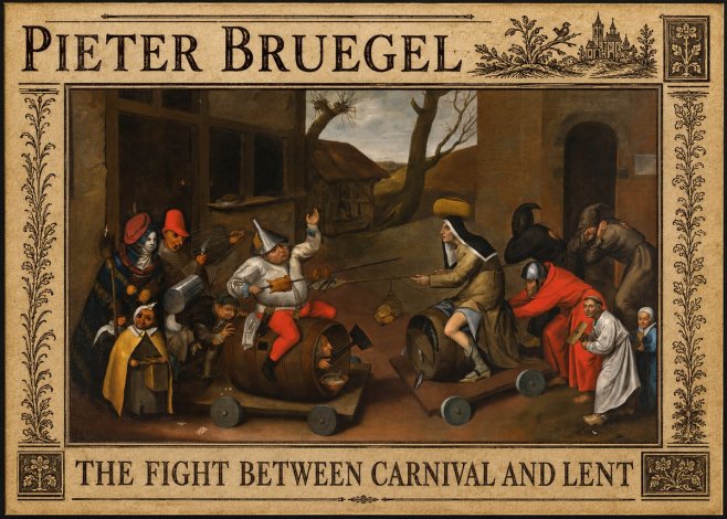 Pieter Bruegel The Fight Between Carnival and Lent IV No2 - Poster