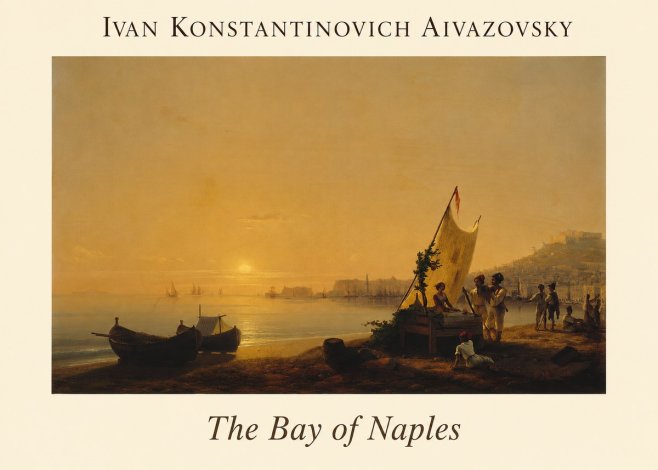 Ivan Konstantinovich Aivazovsky The Bay of Naples No1 - Poster