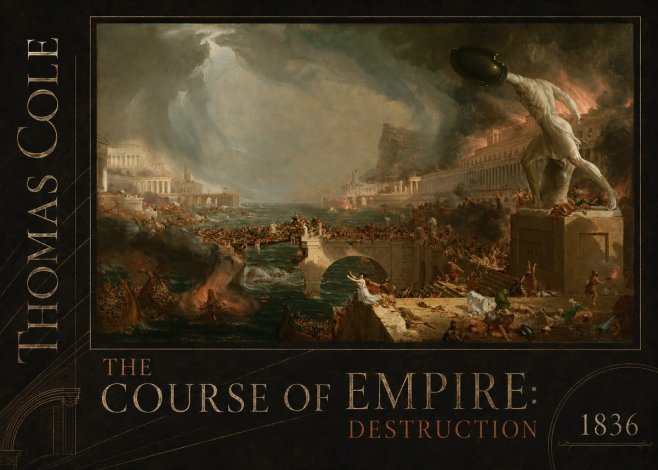 Thomas Cole The Course of Empire: Destruction No4 - Poster