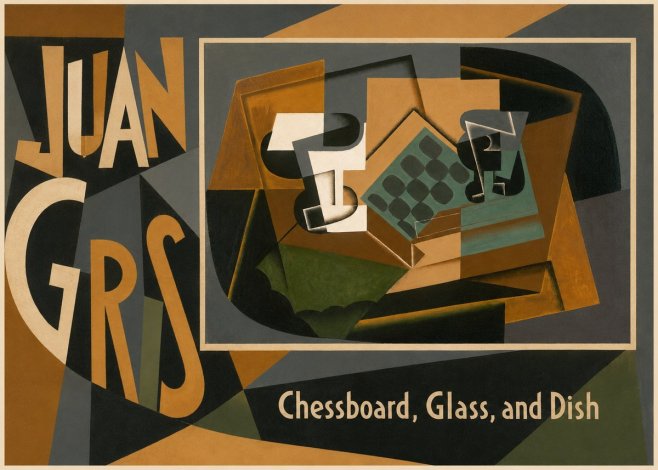 Juan Gris Chessboard, Glass, and Dish No2 - Poster