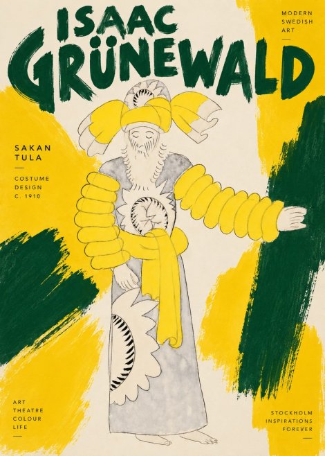 Isaac Grünewald Sakan Tula - Costume Design No4 - Poster