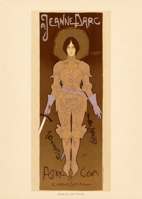 Georges de Feure Jeanne D'arc No6 - Poster