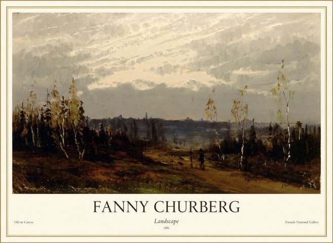 Fanny Churberg Landscape No1 - Poster