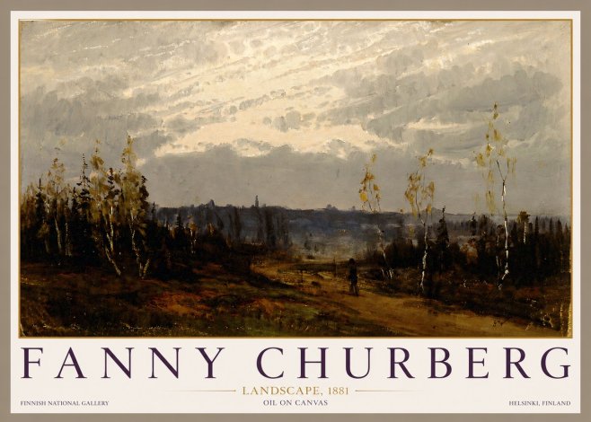 Fanny Churberg Landscape No3 - Poster