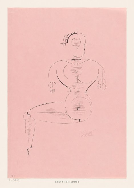 Oskar Schlemmer Figur L 1 No5 - Poster