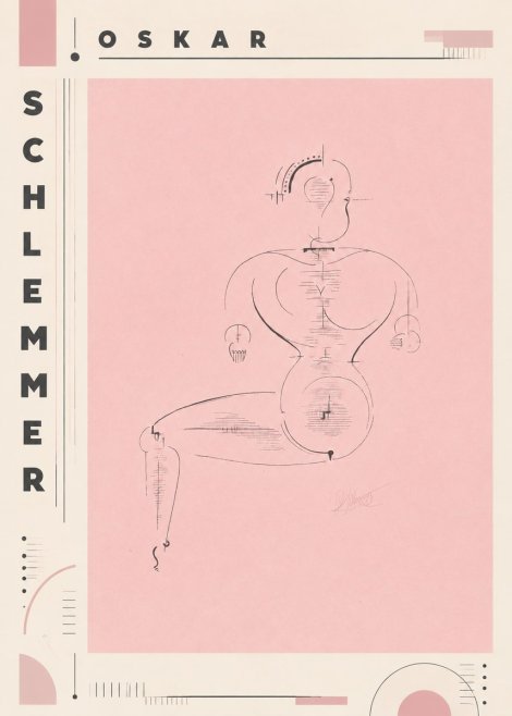 Oskar Schlemmer Figur L 1 No6 - Poster