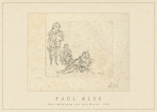 Paul Klee Drei Mädchen Auf D. Wiese No4 - Poster