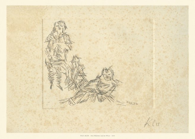 Paul Klee Drei Mädchen Auf D. Wiese No6 - Poster