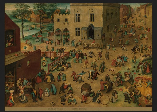 Pieter Bruegel Children's Games IV No6 - Poster
