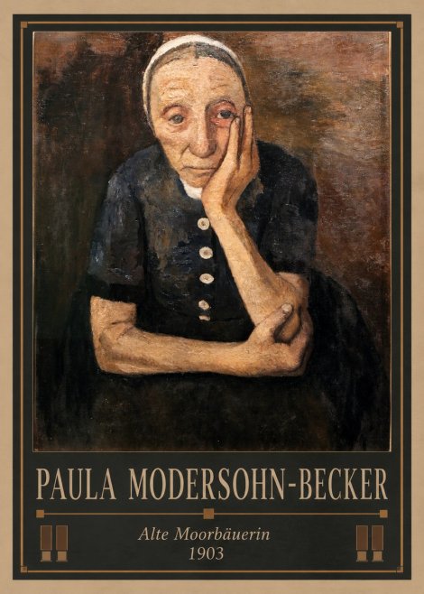 Paula Modersohn-Becker Alte Moorbäuerin No1 - Poster