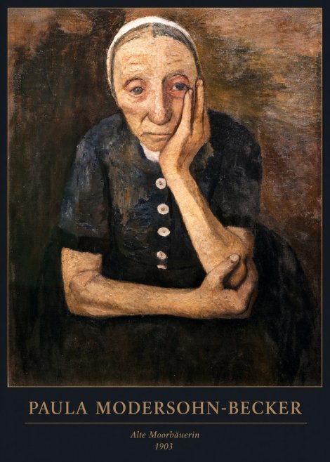 Paula Modersohn-Becker Alte Moorbäuerin No6 - Poster