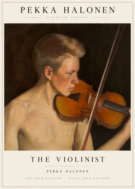 Pekka Halonen The Violinist No1 - Poster