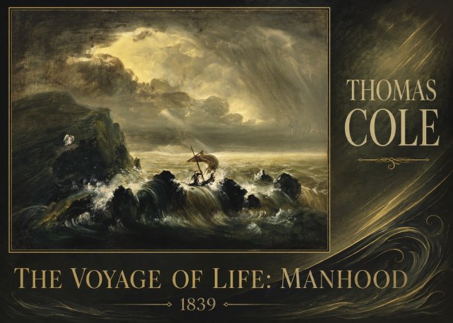 Thomas Cole The Voyage of Life: Manhood IV No2 - Poster