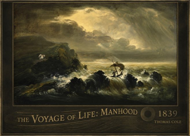 Thomas Cole The Voyage of Life: Manhood IV No6 - Poster