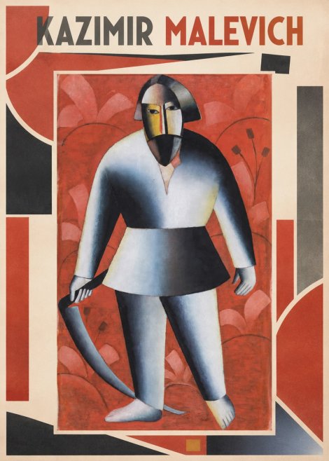 Kazimir Malevich Peasant with Scythe No1 - Poster