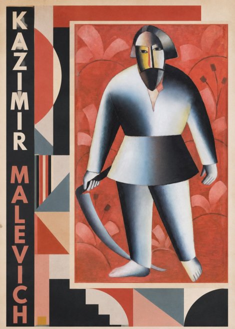 Kazimir Malevich Peasant with Scythe No2 - Poster