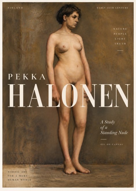 Pekka Halonen A Study of a Standing Nude No4 - Poster