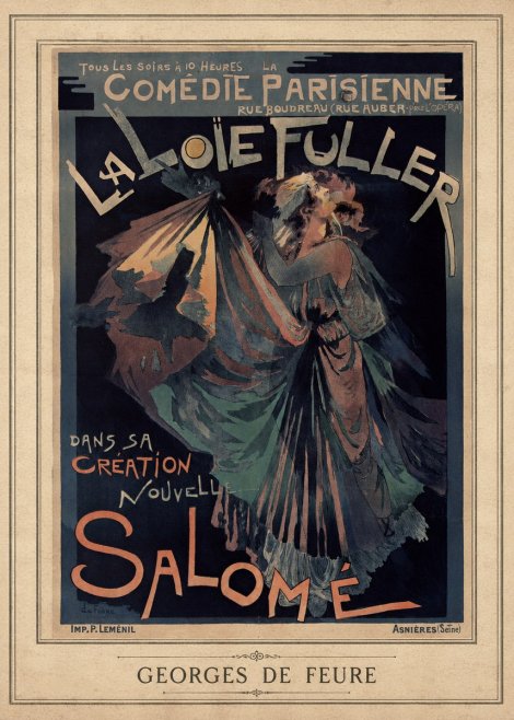 Georges de Feure La Loïe Fuller - Salomé III No3 - Poster