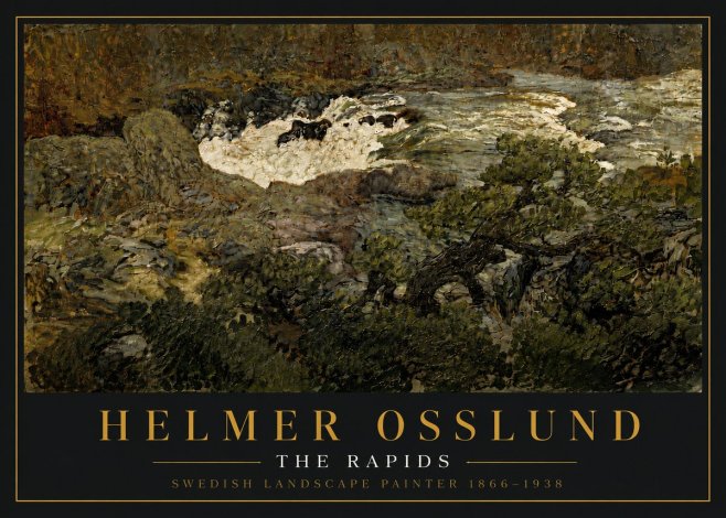 Helmer Osslund The Rapids No5 - Poster
