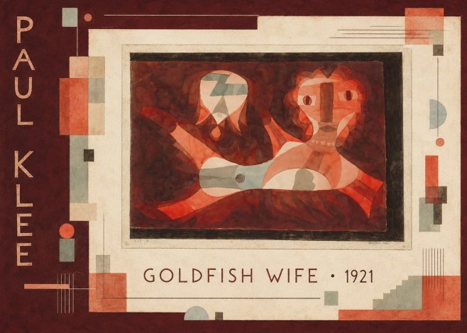 Paul Klee Goldfish Wife No2 - Poster