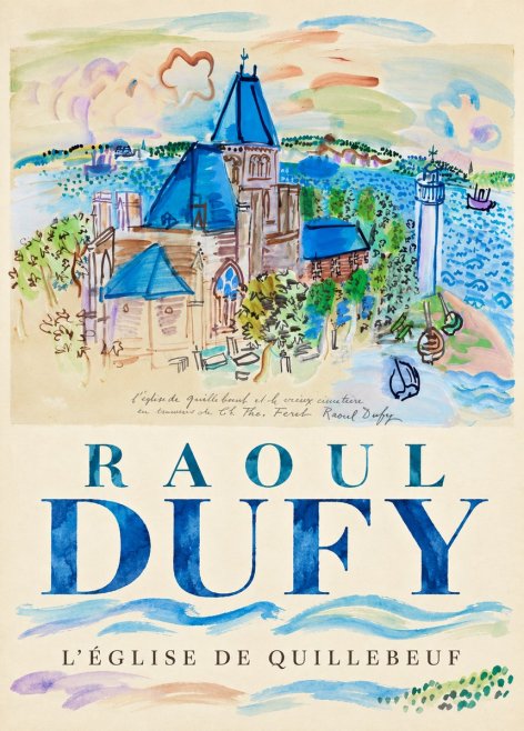 Raoul Dufy L'église De Quillebeuf No3 - Poster