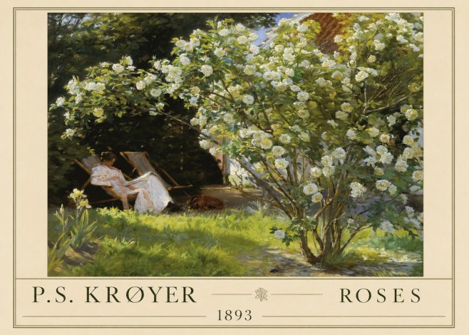 P.S. Krøyer Roses No1 - Poster
