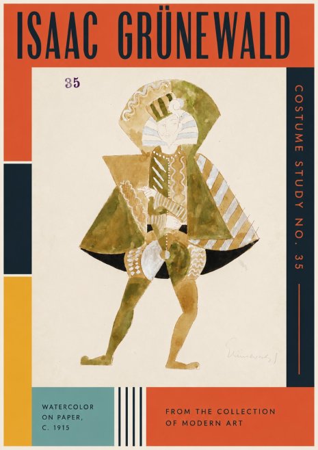 Isaac Grünewald Costume Study No. 35 No3 - Poster