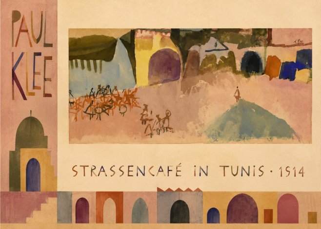 Paul Klee Strassencafé in Tunis · 1914 No2 - Poster