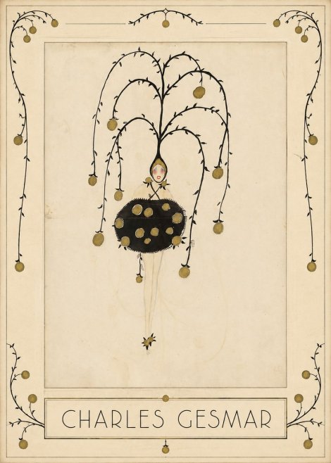 Charles Gesmar Figure with Hanging Orbs No1 - Poster