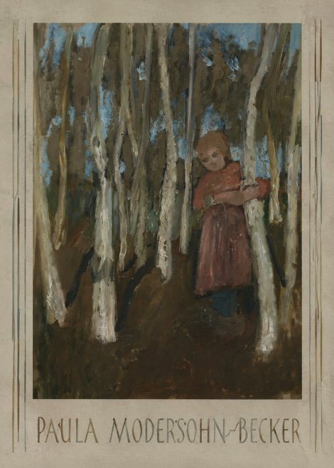 Paula Modersohn-Becker Girl in a Birch Forest No1 - Poster