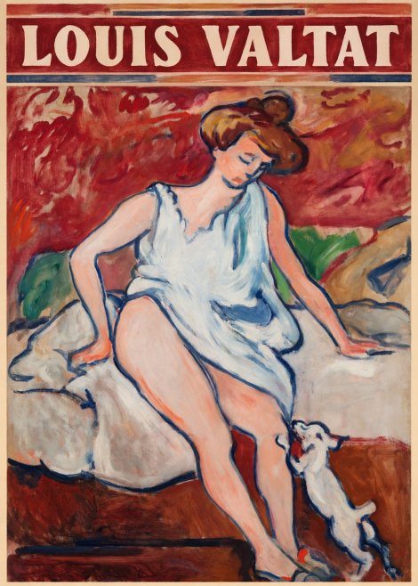 Louis Valtat Woman with a Dog No4 - Poster
