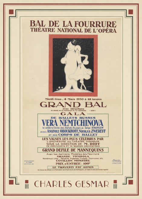 Charles Gesmar Bal De La Fourrure III No1 - Poster