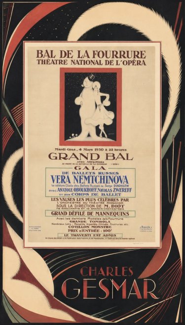 Charles Gesmar Bal De La Fourrure III No3 - Poster