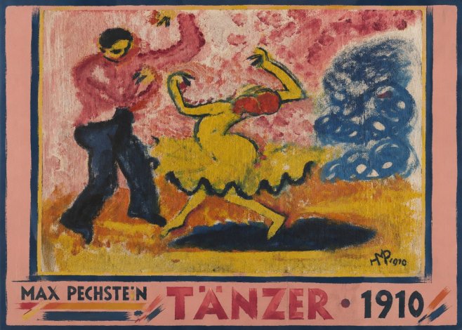 Max Pechstein Tänzer • 1910 No3 - Poster