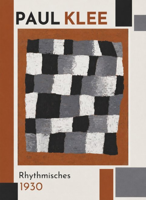 Paul Klee Rhythmisches No1 - Poster