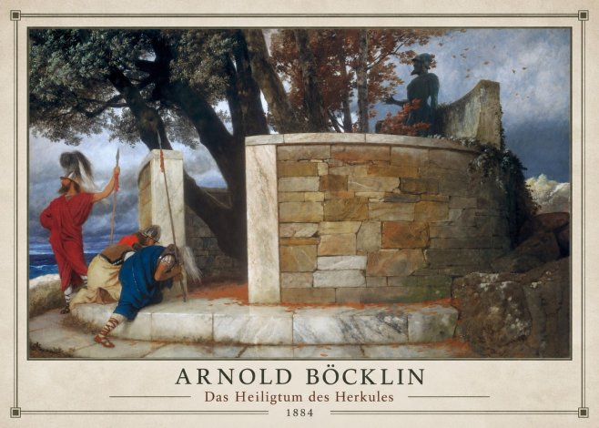 Arnold Böcklin Das Heiligtum Des Herkules II No1 - Poster