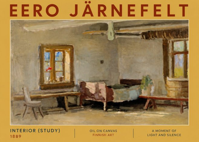 Eero Järnefelt Interior (Study) No5 - Poster