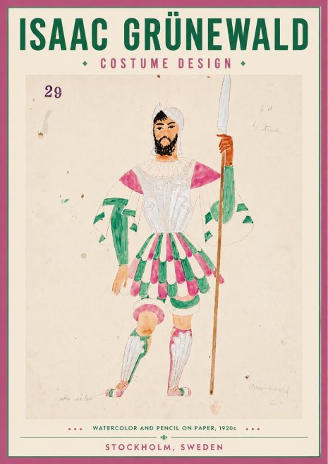 Isaac Grünewald Costume Design No. 29 No4 - Poster